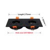 BRENDAXIN Square Black Double-Head GU10 Downlight housing, recessed Spotlight Frame,