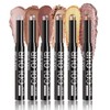 Perlglänzender Lidschattenstift 6Er Set, Wasser- Und Schweißfester Multifunktionaler Eyeshadow Stick,