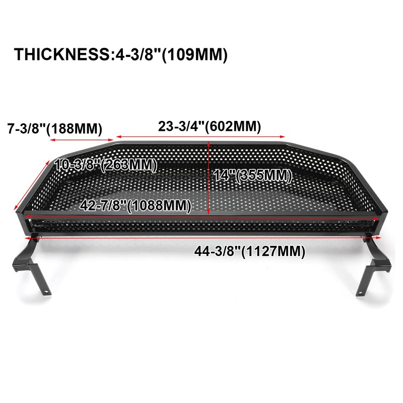 HECASA Front Clay Outer Cargo Basket Compatible with 2008-up EZGO