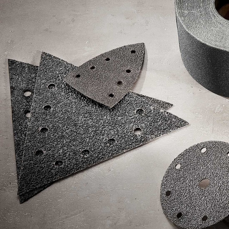 MENZER Black Klett-Schleifscheiben, 225 mm, f. Trockenbauschleifer, Siliciumcarbid (2 Stk.)