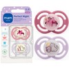 MAM Perfect Night 2 Piece Baby Pacifier, Girl, 6+ Months