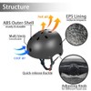 Upgraded Besmall Skate/Skateboarding Helmet, Ultimate Adjustable ABS Shell Helmet for