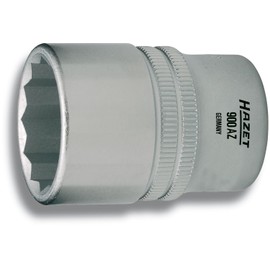 HAZET 900AZ-13/16 38 mm 12-Point Traction Profile Socket - Chrome-Plated/Polished