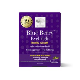 New Nordic Blue Berry Eyebright, 60 Tablets with Eyebright & Blueberry Extract For Healthy Eyesight & To Maintain Eye Health