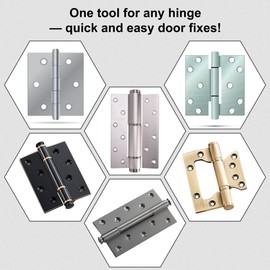 Gliburitaxion Hinge Gap Adjusting Wrench, Door Hinge Adjustment Tool, Hinge Gap Adjustment,Adjustable Tool for Door Hinges, Ideal Hinge Tool for Residential & Commercial Use(19mm-25mm)