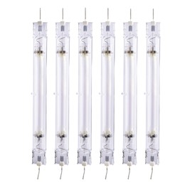 Vegelumax 6 Pack 1000Watt Double Ended Enhanced Performance Metal Halide MH Grow Light Lamp Bulb,CCT 6000K,95,000 Lumens,HID Grow Bulb for Horticulture Indoor Plants,Great for Commercial Applications