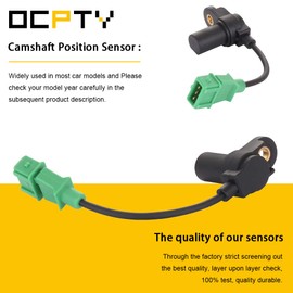 OCPTY Camshaft Position Sensor Replacement for Hyundai Santa Fe Sonata Tiburon Tucson for Kia Optima Sportage 2.5L 2.7L V6 - OE# 39350-37110 12837243