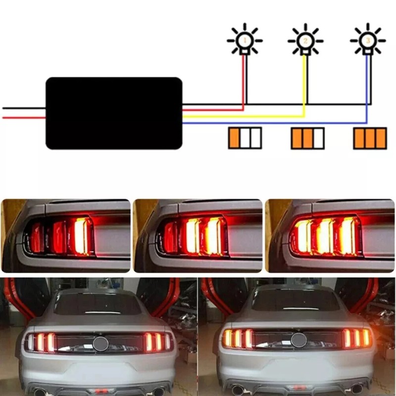 Unbranded Universal 3-Step Sequential Chase Flash Module Boxes For Car