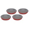 Guardini, Set di 4 stampi crostatina Ø 12 cm, Acciaio