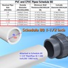 Boltigen 1-1/2 PVC Pool Pump Fitting Coupling, 1.5" NPT Male