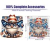 Gnome Diamond Painting Kits for Adults Beginner, ndependence Day 5D