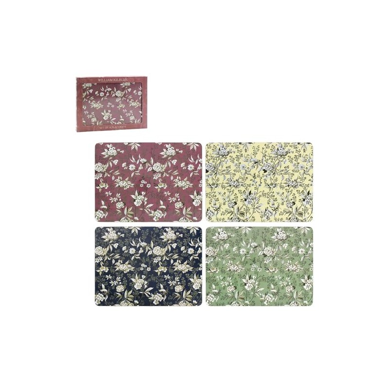 Lesser & Pavey 4pcs William Morris Kilburn Cork Back Placemats