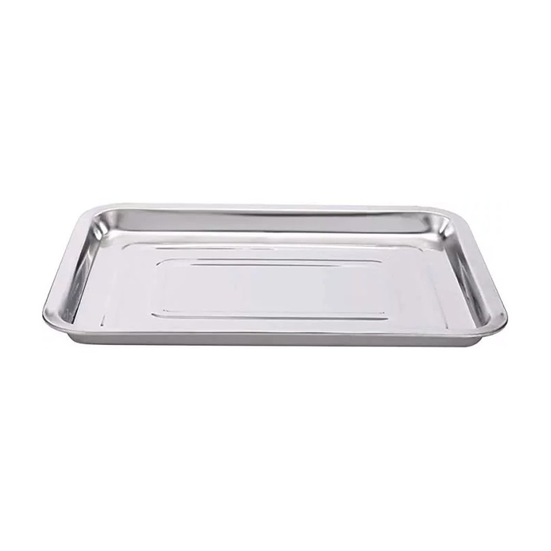 AJC Charola Para Servir Y Cocinar Alimentos Acero 26x19x2 122985