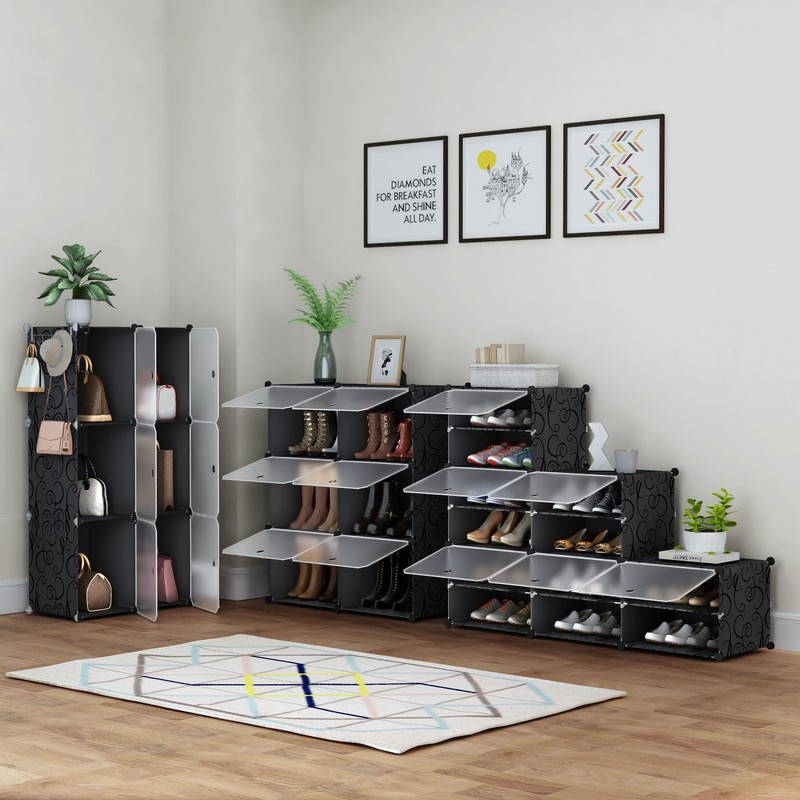HOMIDEC Shoe Rack Organizer, 6 Tier Storage Cabinet 24 Pair