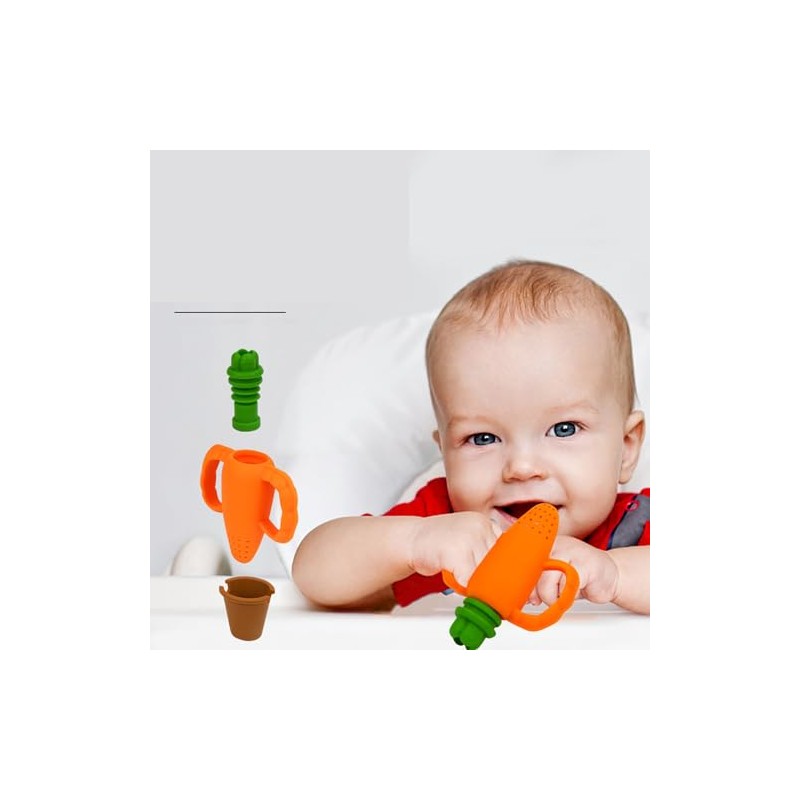Alimentador de Frutas de Silicona para Bebé con Forma de