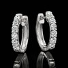 Ross-Simons 0.50 ct. t.w. Lab-Grown Diamond Hoop Earrings in Sterling