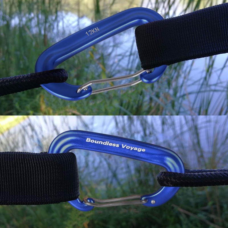 iBasingo BV1026 12KN Outdoor Carabiner, Multi-functional Climbing Ring, Aluminum Alloy