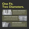 VezoWorks 5" to 4" Inch Duct Pipe Adapter - Galvanized