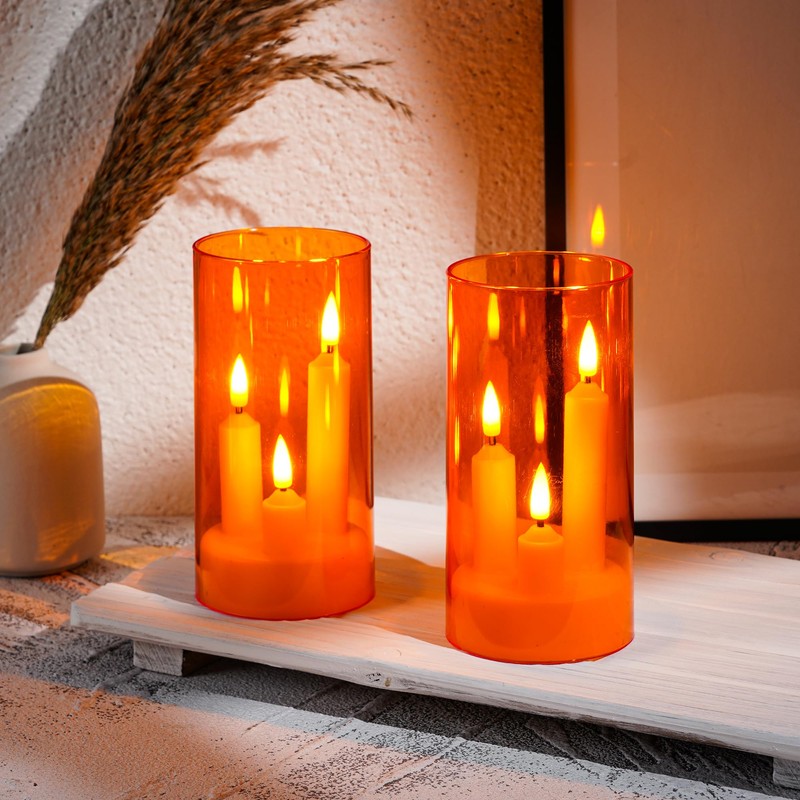 Da by Flameless Candle, Battery-Powered Candle with Remote Control and