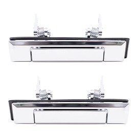 AutoandArt Brock Replacement Driver and Passenger Outside Front Chrome Door Handles compatible with Pickup Truck 4Runner 69220-89109 69210-89109