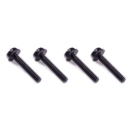 XSPC Radiator 18mm Screw Set for 15mm Fans, 6-32 UNC, Black, 16-Pack