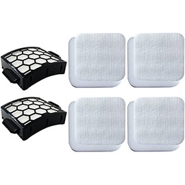 Dttery LA502 LA322 Filter Replacement for Shark Rotator Navigator Lift-Away ADV DuoClean PowerFins Upright Vacuum LA502, LA322, LA301, LA300, LA702, Part XFFK320, XHF320, 4 Foam, 4 Felt, 2 HEPA