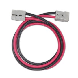 Ambuker 50A Anderson Connector Plug with 6AWG 1.2M Long Cable Battery Quick Jump Starter Connector One to One Electric Forklift Plugs Cables Trailer Energy Storage Power Harnesses