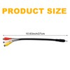 2.5mm Mini AV Male to 3RCA Female M/F Audio Video