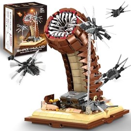 BuicraHub Sandworm Building Blocks Set for Boy 8-12, Comes with Suspended Ornithopter Building Blocks Toy, Creative Building Blocks Adult Gift Idea for Movie Fans, 1688Pcs