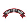 Custom Embroidered Patches - Top Ribbon Rocker Motorcycle Biker Outlaw