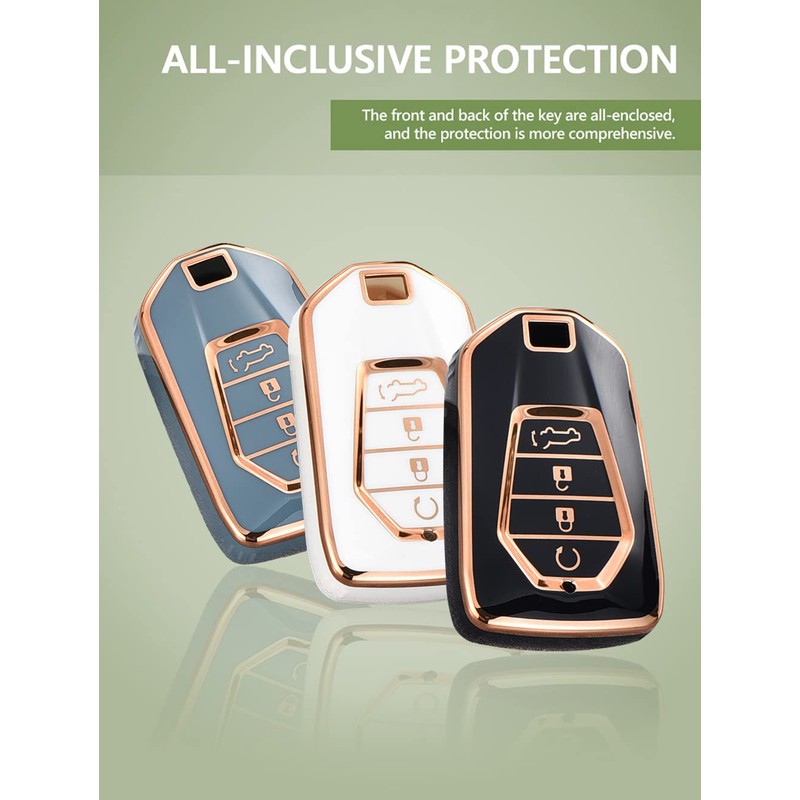ontto TPU Smart Car Key fob Cover Fit for Isuzu