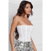 Muse Mesh Corset Top - White - Size: L