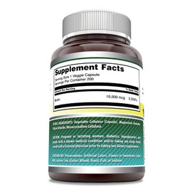 Amazing Formulas Biotin 10000 mcg Veggie Capsules | Vitamin B7 Supplement | Non-GMO | Gluten Free | Made in USA (200 Count | 3 Pack)