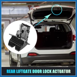 A ABSOPRO Replacement Rear Liftgate Door Lock Actuator for Kia Forte 2014-2018 for Kia Forte Koup 2014-2016 Tailgate Latch Assembly No.81230A7500 Black Item Replacement