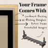 US Art 10x18 Black Picture Frame .75" Inch Wide -