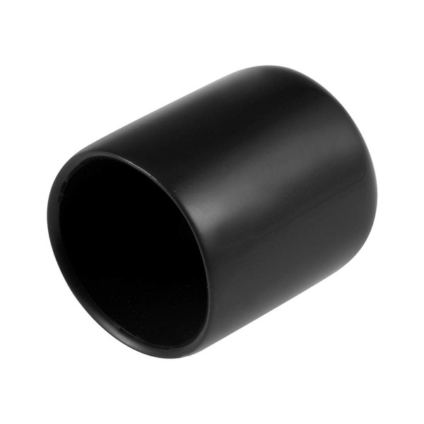 uxcell Screw Protector 0.8 inch (20 mm) Inner Diameter Round End Cap Cover Tube Cap Black Pack of 20