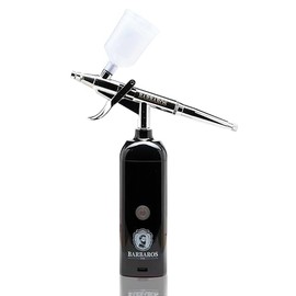 BARBAROS Airbrush Kit 35 PSI High Pressure Cordless Airbrush Gun, Portable Airbrush Compressor Set, Handheld Mini Rechargeable Air Brush for Barbers, Stylists, Painting, Nail, Makeup