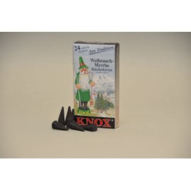 Knox Incense Cones – Incense Myrrh – 24 Pieces/Pack (5, Frankincense Myrrh)