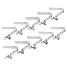 PATIKIL 5,5x3,8 mm Kajakpaddel-Schnappverschlüsse, 10er-Pack Zeltstangenclips aus Stahl, V-förmige Einzelpin-Druckknopf-Federclips, Rohrclips zum Sichern von Camping-Awnings