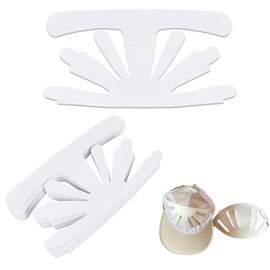 Pack of 24 Baseball Cap Inserts, Baseball Caps Inserts Shaper, Hat Inner Support Baseball, Baseball Cap Insert Hat to Prevent Deformation, for Baseball Caps, Inner Lining of the Cap (White)