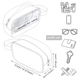 MAOFAED Fairy Tale Theme Organizer Bag for Girls/Women, Musical Theatre Gift, Clear Toiletry Bag with Handle(in wonderTM)