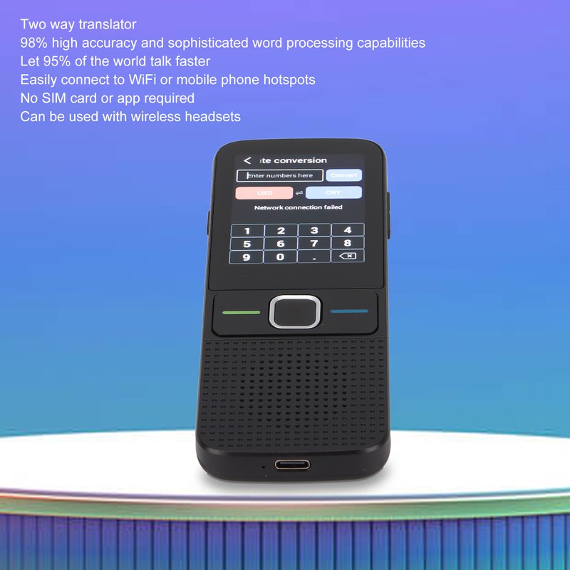 Smart Voice Photo Translator 2 Way Instant 138 Languages Touchscreen