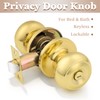 Probrico Privacy Door Knobs Lock Interior Bedroom Bathroom Door Handle