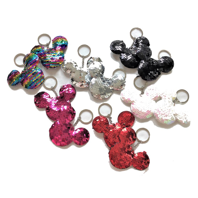 itisyours 12 pc Mickey Sparkly BLINK Plush Reversible Sequin 3"