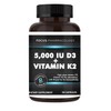 Focus Pharmacology 5,000 IU Vitamin D3 with Vitamin K2-60 Capsules