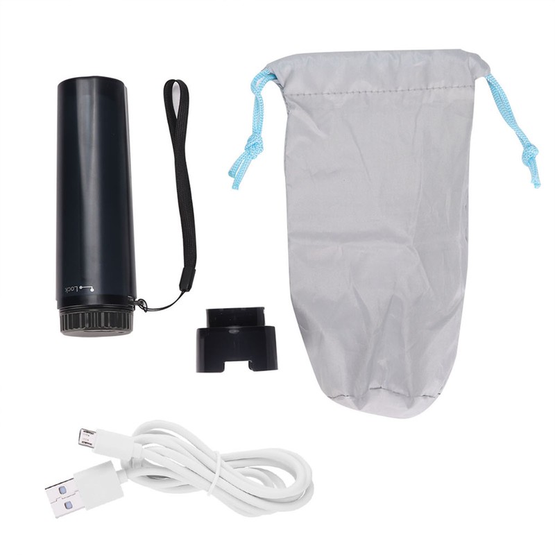 Portable Silicone Bidet Handheld Travel Electric Woman Bidet Sprayer (Black)