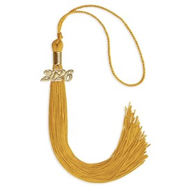 Endea Graduation Single Color Tassel with Gold Date Drop (Gold, 2026)