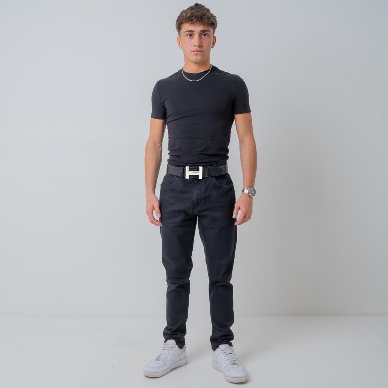 BELTINGER Henry Designer Belt Made of Full Cowhide Leather, 4