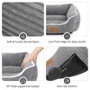 Light Grey Cat Dog Bed for Small Pets up to