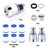 LOMUG Tap Filter, 360° Water Filter Tap with 6 Pieces